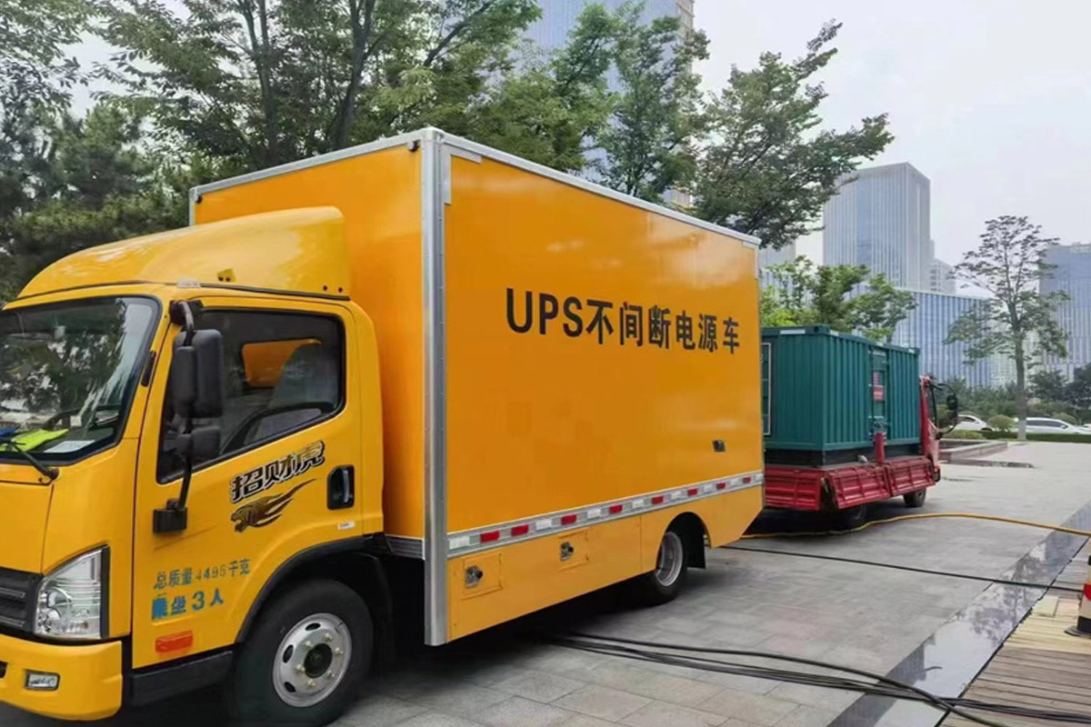 黄流镇发电机租赁施工现场
